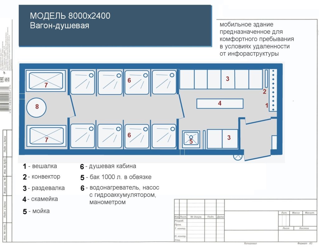 Стандарт | Планировки вагон-домов